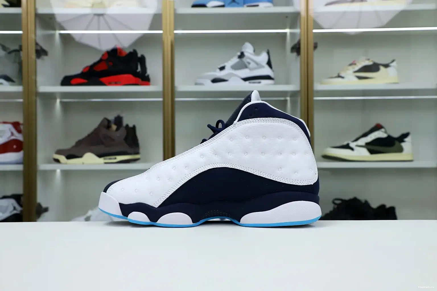 AIR WHITE POWDER 414571-144 13 JORDAN BLUE OBSIDIAN RETRO Kimikick 0612